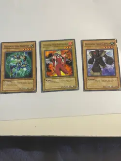 Yugioh Elemental Hero Burstinatrix Clayman Sparkman 3 Card Set - Image 5
