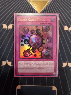 Yugioh Crush Card Virus KC01-EN053 Ultra Rare Near Mint 25TH Kaiba Set - Image 1