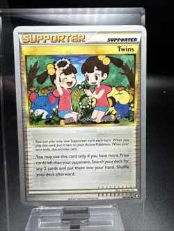 Pokemon Twins Supporter Card 89/102 Regular Uncommon World Championship 2011 LP - Image 1