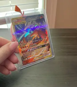 Pokemon Reshiram & Charizard GX TAG TEAM Ultra Rare Holo 20/214 Unbroken Bonds - Image 1