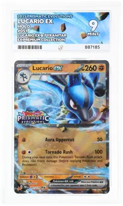 ACE 9 Lucario ex 051/131 2025 Prismatic Evolutions Stamped Holo Pokemon TCG - Image 1