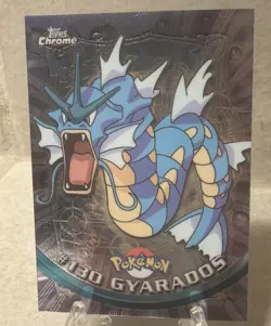 MINT NEW 2000 Pokemon Game Topps Chrome Gyarados TV Rare Series 2 GEM 130 - Image 1