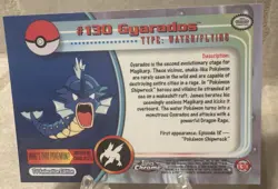MINT NEW 2000 Pokemon Game Topps Chrome Gyarados TV Rare Series 2 GEM 130 - Image 2