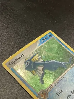 Pokemon TCG Vaporeon 6/17 POP Series 3 Holo Rare DMG - Image 3