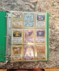Pokemon Complete Master Fossil Set 62/62 Vintage Original WoTC 1999 + Binder - Image 1