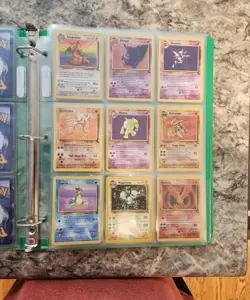 Pokemon Complete Master Fossil Set 62/62 Vintage Original WoTC 1999 + Binder - Image 5