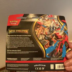 Pokemon TCG Mega Evolution Three Booster Blister Pack Psyduck Promo New Sealed - Image 2