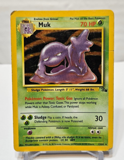 Muk 13/62 Holo Rare Unlimited Fossil Pokemon 853 - Image 1