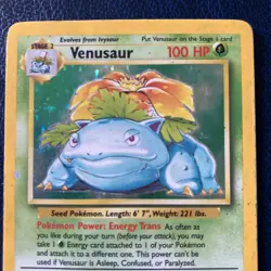 Venusaur Base Set Holo 15/102 – Unlimited – WOTC Pokemon TCG - Played - Image 2