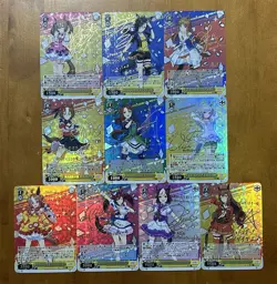 9×Pretty Derby Doujin Card Uma Musume 8 of 14 Goddess Waifu Custom Textured DIY - Image 1