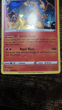 Charizard - 25/185 (Cracked Ice Holo) Holo Rare Deck Exclusives 025/185 Pokemon - Image 2