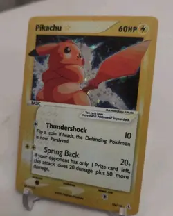 **Custom-made**GoodQuality,Gold Star Pikachu"Display-card" - Image 2