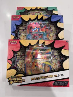 Pokemon TCG Ascended Heroes EX Box 3-Pack (Costco Exclusive Bundle) – Sealed - Image 2