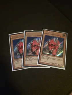 Yugioh 3x playset Sabersaurus LCJW-EN143 Secret Rare 1st Edition NM - Image 1
