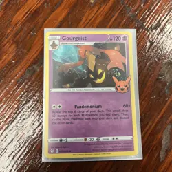 Pokemon 2021 Gourgeist Holo Rare Card 77/203 Trick or Trade - Image 1