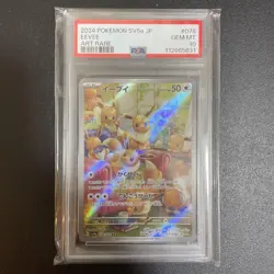 PSA10 Eevee AR 078 066 SV5a Crimson Haze Art Rare Holo Pokemon Card - Image 1