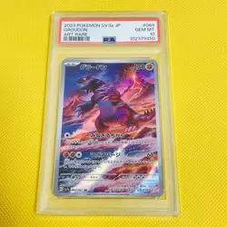 PSA10 Groudon AR 069 062 SV3a Raging Surf Art Rare Holo Pokemon Card - Image 1
