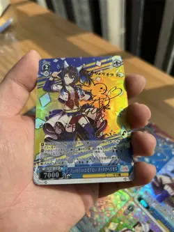 9×Pretty Derby Doujin Card Uma Musume 7 of 14 Goddess Waifu Custom Textured DIY - Image 2