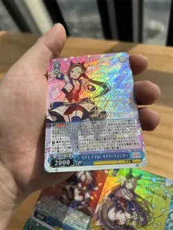 9×Pretty Derby Doujin Card Uma Musume 7 of 14 Goddess Waifu Custom Textured DIY - Image 3