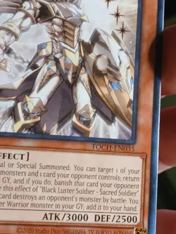 Black Luster Soldier - Sacred Soldier TOCH-EN035 Yu-Gi-Oh! Card Mint 1st Edition - Image 4