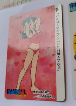 Bulma Dragon Ball One piece 40th Card Japan vintage Amada 1995 2003 1 Sealed x8 - Image 2