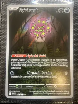 Pokemon Card TCG Spiritomb 148/132 Illustration Rare Mega Evolution English NM - Image 1