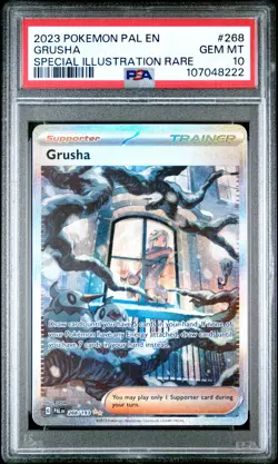 2023 POKEMON PAL EN-PALDEA EVOLVED SPECIAL ILLUSTRATION RARE #268 GRUSHA PSA 10 - Image 1