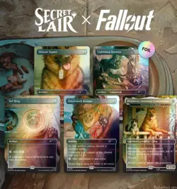 MTG Secret Lair x Fallout: Greet The Dog Foil Edition - Image 1