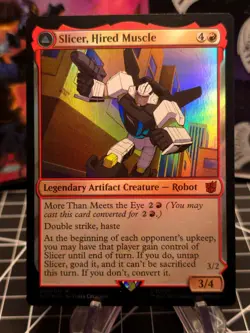 FOIL Slicer, Hired Muscle Universes Beyond: Transformers NM - Image 1