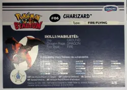 Charizard #06 2000 Danone Shiny Gold Pokemon Stadium #2 *GUI* - Image 2