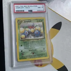 2001 Pokemon Neo Revelation #9 Jumpluff Holo PSA 9 MINT - Image 1