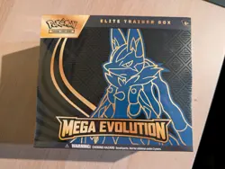 Pokemon TCG Mega Evolution Elite Trainer Box Lucario English Sealed - Image 1