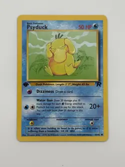 1st Edition Psyduck Team Rocket 65/82 - Pokemon Vintage - NM - Image 1
