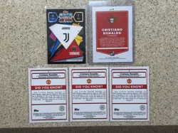 Cristiano Ronaldo Lot of 5 cards Topps Merlin Chrome + Panini LOOK!!! - Image 2