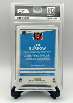 2020 Joe Burrow Optic Rated Rookie #151 Pink Preview PSA 9 Bengals Rookie Card - Image 2