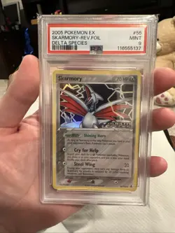Pokemon Skarmory PSA 9 Reverse Foil 2005 Pokemon EX Delta Species MINT #55 - Image 1