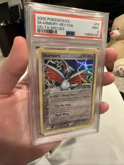 Pokemon Skarmory PSA 9 Reverse Foil 2005 Pokemon EX Delta Species MINT #55 - Image 3
