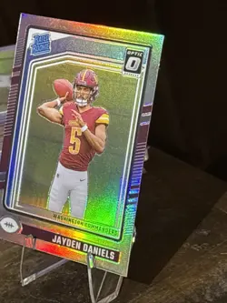 2024 Panini Donruss Optic - Rated Rookie Jayden Daniels #248 Holo Prizm (RC) NM+ - Image 2
