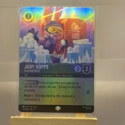Disney Lorcana Judy Hopps - Snowball Patrol Epic Holo 221/204 Winterspell - Image 1