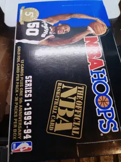 1993-94 Hoops Basketball Series 1 Factory Sealed NBA Cards - 1 Pack - 13 Cards - Image 4