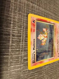 Blaine's Moltres 1/132 Gym Heroes Set Unlimited Edition Holo Rare Pokemon TCG NM - Image 4
