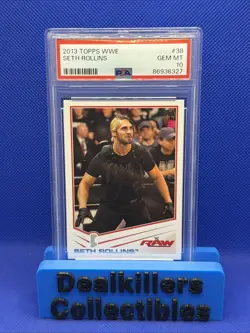 2013 WWE Topps Seth Rollins #38 PSA 10 Gem Mint - Image 1