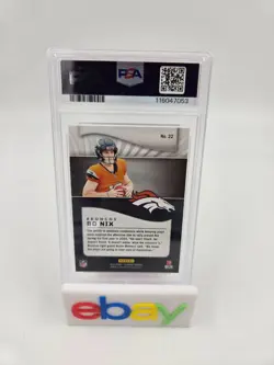 2024 Panini Illusions - Bo Nix #22 Retail (RC) PSA 9 MINT DENVER BRONCOS - Image 2