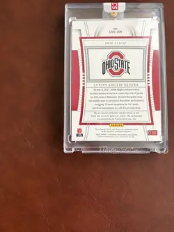 JAXON SMITH-NJIGBA 2023 National Treasures Collegiate Autograph Patch RC /10 - Image 5