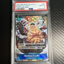 Monkey.D.Luffy - OP11-058 (TR) OP11-058 Carrying On His Will Foil Psa 10 - Image 1