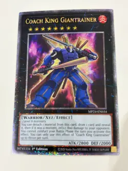Yugioh - Coach King Giantrainer x 3 - 1st Edition QCR NM - Free Holo Card - Image 2