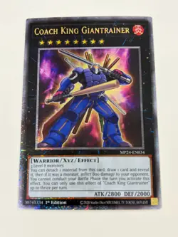 Yugioh - Coach King Giantrainer x 3 - 1st Edition QCR NM - Free Holo Card - Image 3