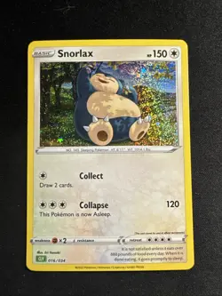 Snorlax Holo Classic Collection Trading Card Game Classic 016/034 NM Pokemon - Image 1