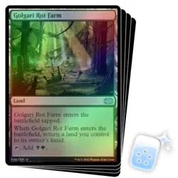 FOIL GOLGARI ROT FARM X4 Double Masters 2022 Magic MTG MINT CARD - Image 1