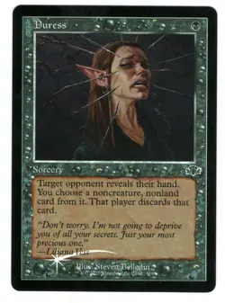 MTG Duress Foil Retro Frame Dominaria Remastered Magic The Gathering TCG - Image 1